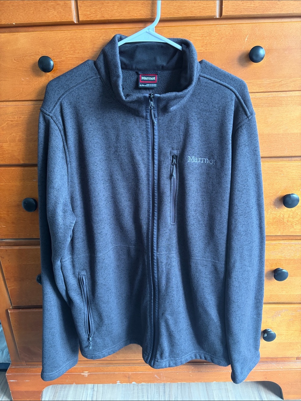 Marmot Men's Dark Gray Full-Zip Fleece Jacket